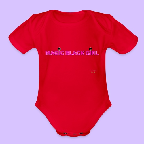 Magic Black Girl - Organic Short Sleeve Baby Bodysuit