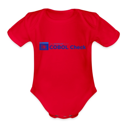 COBOL Check - Organic Short Sleeve Baby Bodysuit