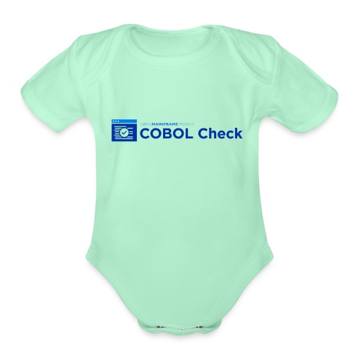 COBOL Check - Organic Short Sleeve Baby Bodysuit