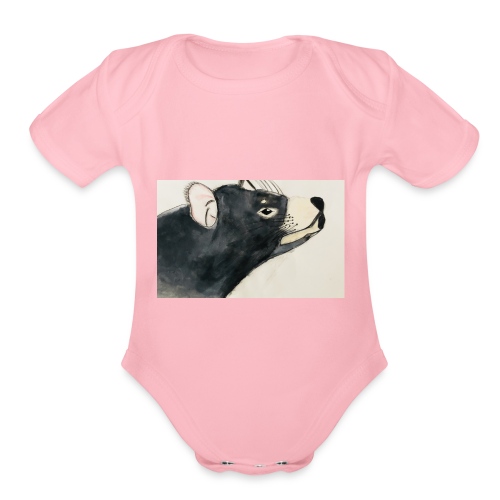 Tasmanian Devil - Organic Short Sleeve Baby Bodysuit