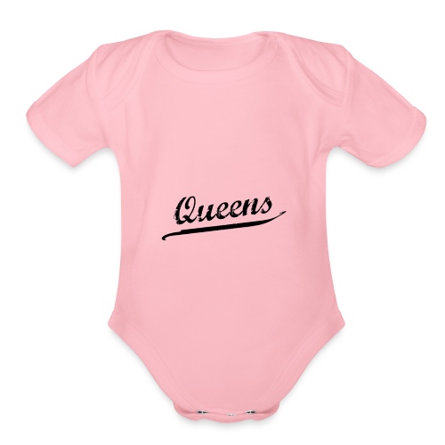 Queens - Organic Short Sleeve Baby Bodysuit