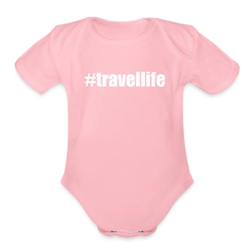 #TRAVELLIFE 0002 - Organic Short Sleeve Baby Bodysuit