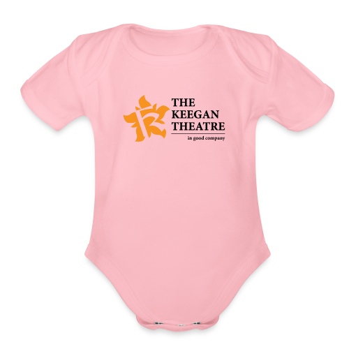 Keegan Theatre Logo - Organic Short Sleeve Baby Bodysuit
