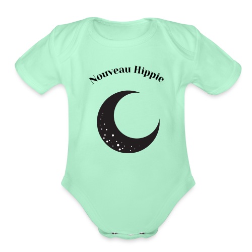 Nouveau Hippie Moon - Organic Short Sleeve Baby Bodysuit