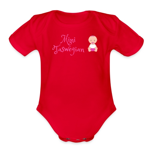 Girls Mini Taswegian - Organic Short Sleeve Baby Bodysuit