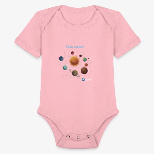 Solar System Scope : Solar System - Organic Short Sleeve Baby Bodysuit