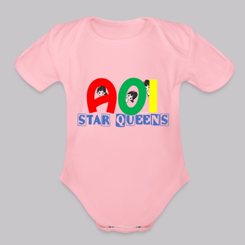AIO & Star Queens - Organic Short Sleeve Baby Bodysuit