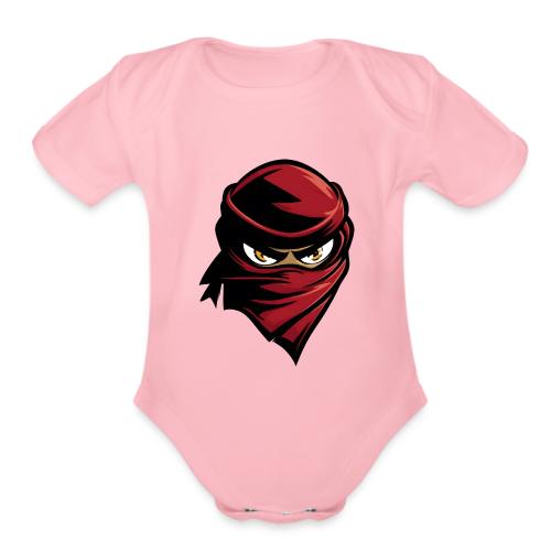 Scarlet Shadow Ninja - Organic Short Sleeve Baby Bodysuit