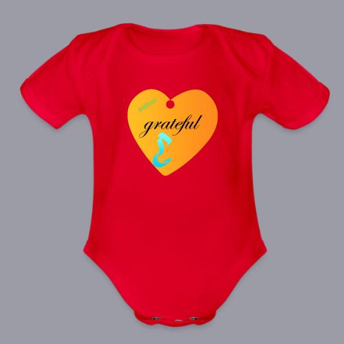 GRATEFUL - Organic Short Sleeve Baby Bodysuit