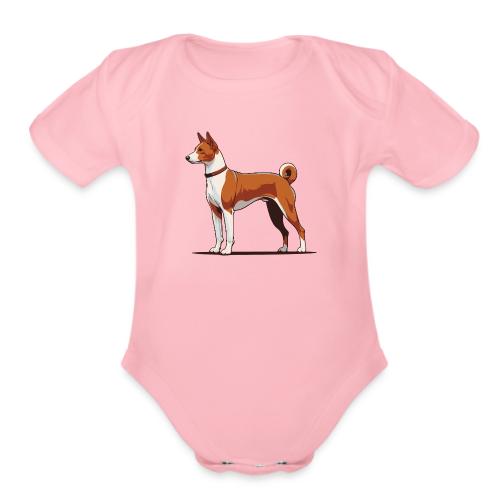 Basenji - Organic Short Sleeve Baby Bodysuit