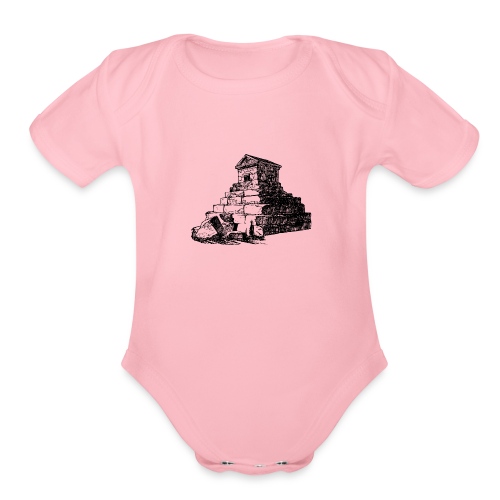 The Tomb of Cyrus the Great 2 - Organic Short Sleeve Baby Bodysuit
