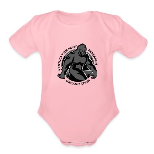 KBRO Official Logo - Black Lettering - Organic Short Sleeve Baby Bodysuit