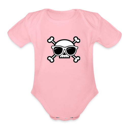 Skull Boy - Organic Short Sleeve Baby Bodysuit