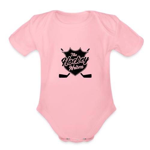 RETRO Throwback Logo - Black - Organic Short Sleeve Baby Bodysuit