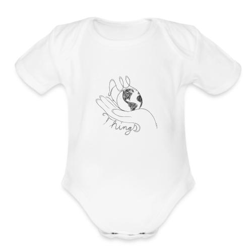 In His Hands - Organic Short Sleeve Baby Bodysuit