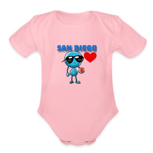 Smoon City_San Diego - Organic Short Sleeve Baby Bodysuit