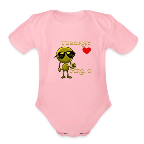 Smoon City_Tuscany Mrs. S - Organic Short Sleeve Baby Bodysuit