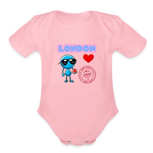 Smoon City_London - Organic Short Sleeve Baby Bodysuit