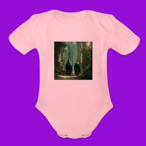 Wizards Walk - Organic Short Sleeve Baby Bodysuit