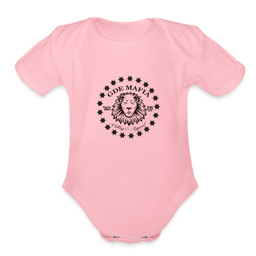 Lion with stars - American Lion Association - Organic Short Sleeve Baby Bodysuit