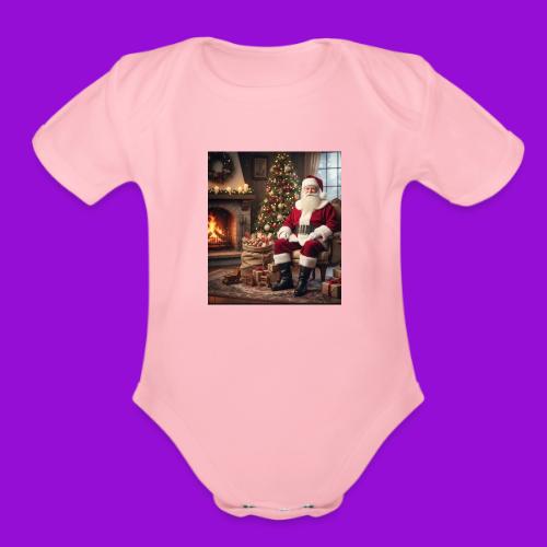 Santa Claus - Organic Short Sleeve Baby Bodysuit