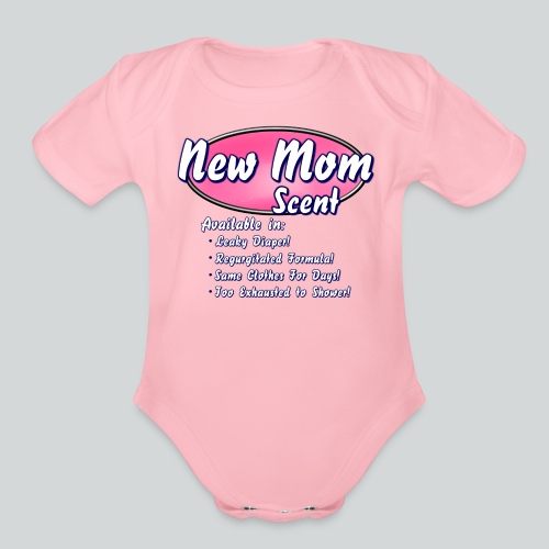New Mom Scent - Organic Short Sleeve Baby Bodysuit