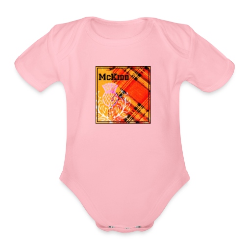 mckidd name - Organic Short Sleeve Baby Bodysuit