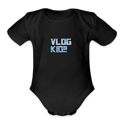 Vlog Kid - Organic Short Sleeve Baby Bodysuit