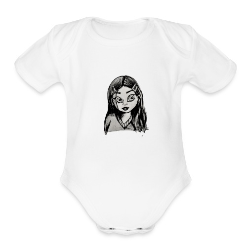 T-short Girl - Organic Short Sleeve Baby Bodysuit