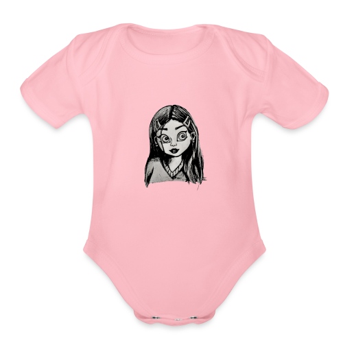 T-short Girl - Organic Short Sleeve Baby Bodysuit