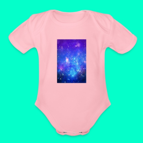 galaxy - Organic Short Sleeve Baby Bodysuit
