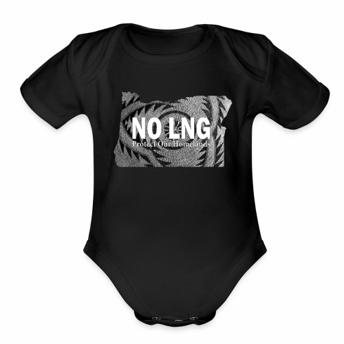 NOLNG Blk - Organic Short Sleeve Baby Bodysuit