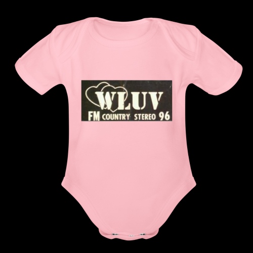 WLUV FM Country Stereo Bumper Sticker - Organic Short Sleeve Baby Bodysuit