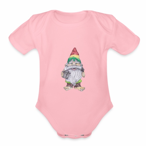 Gnomey - Organic Short Sleeve Baby Bodysuit