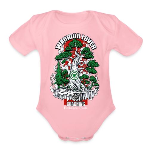 RPRZNT Warrior lover coaching design - Organic Short Sleeve Baby Bodysuit