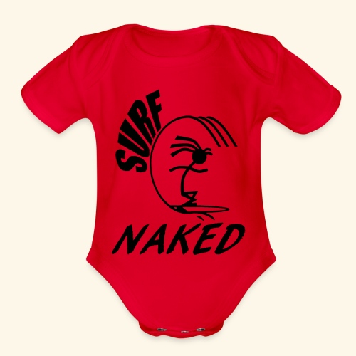 SURF NAKED - Organic Short Sleeve Baby Bodysuit