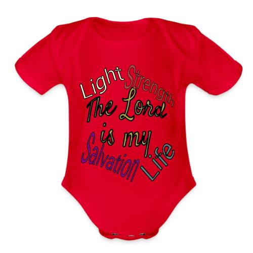The Lord is - Organic Short Sleeve Baby Bodysuit