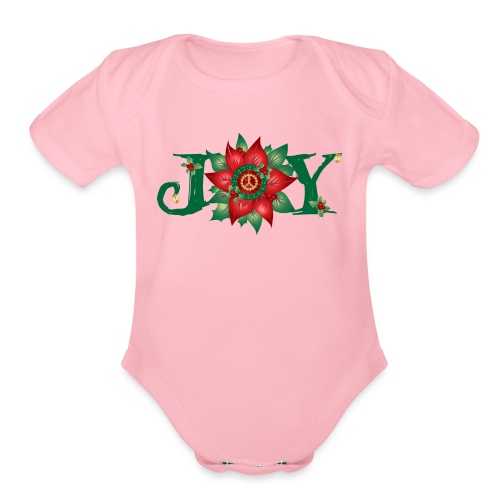 Joy and Peace - Organic Short Sleeve Baby Bodysuit