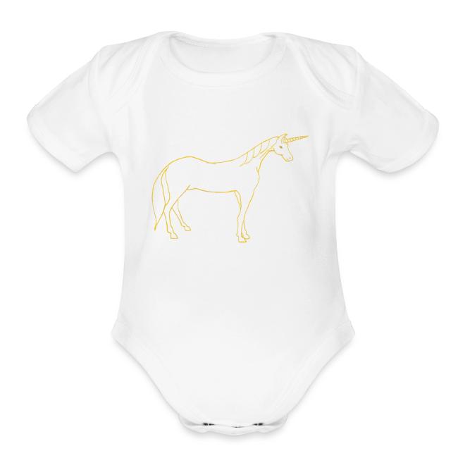 unicorn gold outline