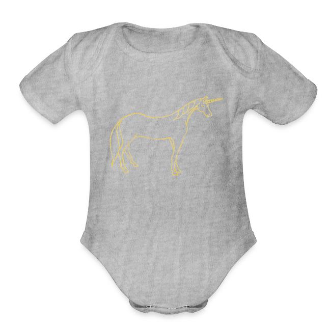unicorn gold outline