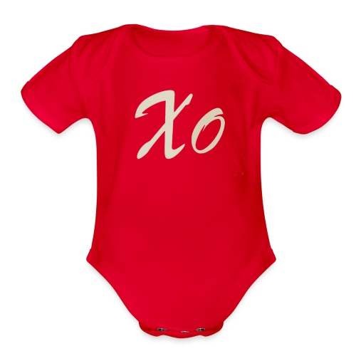 Gold Logo - Organic Short Sleeve Baby Bodysuit