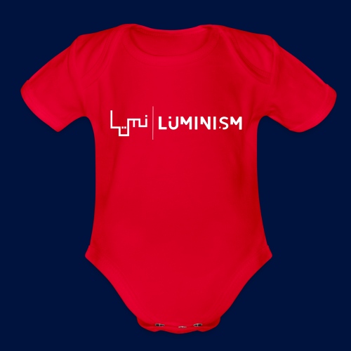 Lueminism Logo wordmark - Organic Short Sleeve Baby Bodysuit