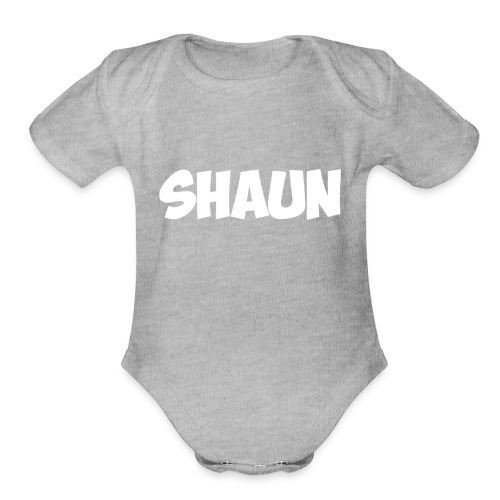 Shaun Logo Shirt - Organic Short Sleeve Baby Bodysuit