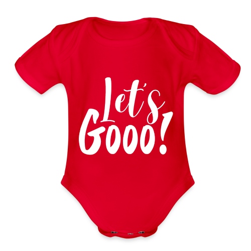 Let's GOOO! - Organic Short Sleeve Baby Bodysuit