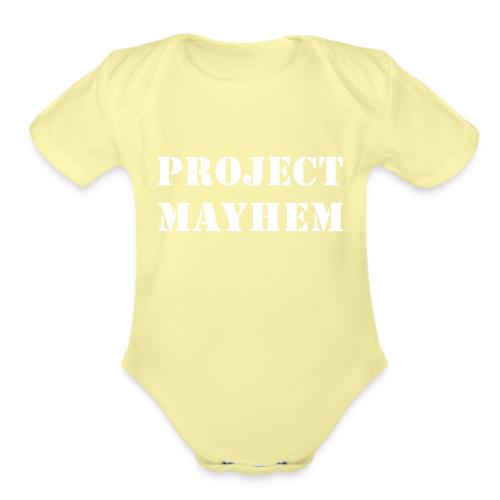 Project Mayhem - Organic Short Sleeve Baby Bodysuit