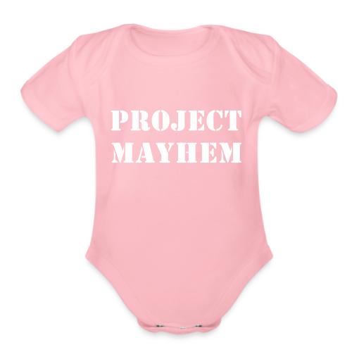 Project Mayhem - Organic Short Sleeve Baby Bodysuit