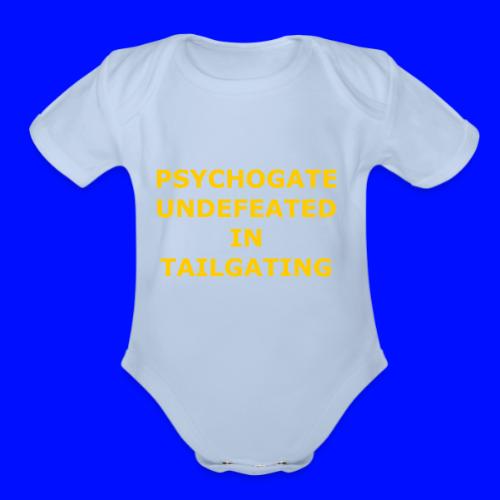Undefeated In Tailgating - Organic Short Sleeve Baby Bodysuit