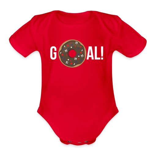 Donut Goal - Organic Short Sleeve Baby Bodysuit