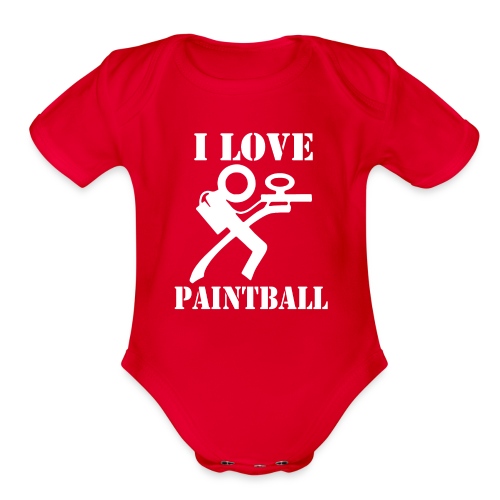 I Love Paintball 2019 - Organic Short Sleeve Baby Bodysuit