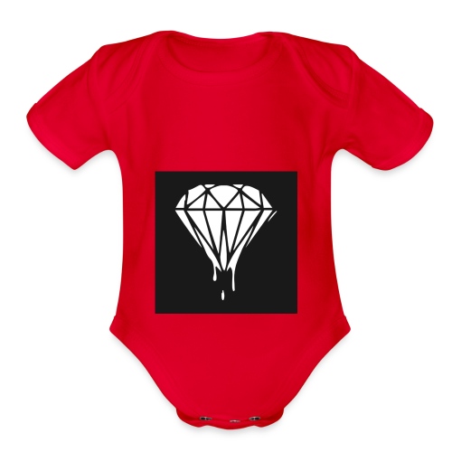 Diamond - Organic Short Sleeve Baby Bodysuit